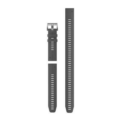 Ремінці для смарт-годинника Garmin QuickFit 22 силіконові, сірі (із 3 частин, для дайвінгу) 010-13113-00 фото