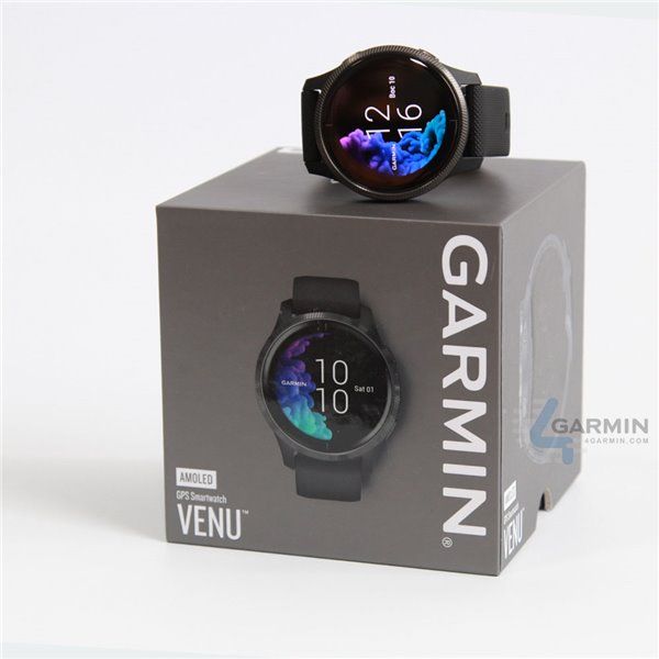 Смарт-годинник Garmin Venu чорний з сірим безелем 010-02173-13 фото