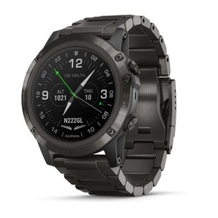 Смарт-часы Garmin D2 Delta PX с титановым DLC-ремешком для авиаторов 010-01989-31 фото