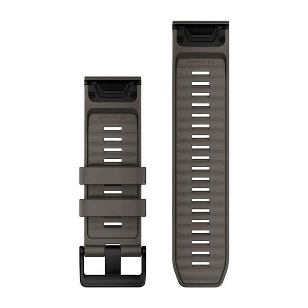 Ремешки для часов Garmin QuickFit 26 силиконовые гравийно-серый 010-14560-00 фото
