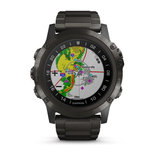 Смарт-часы Garmin D2 Delta PX с титановым DLC-ремешком для авиаторов 010-01989-31 фото