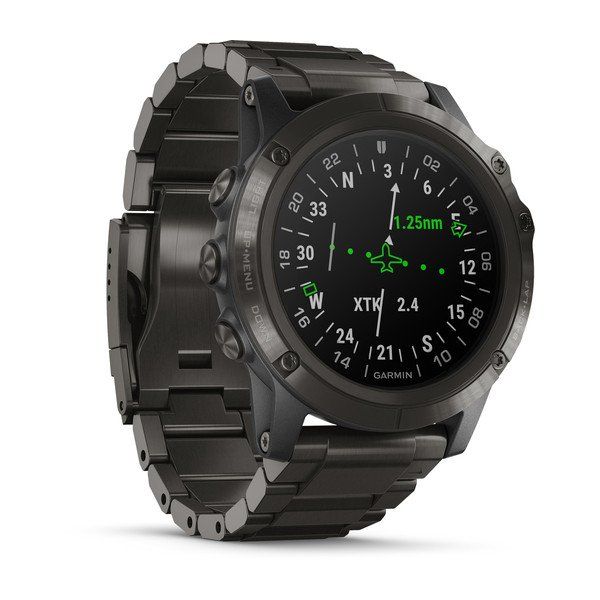 Смарт-часы Garmin D2 Delta PX с титановым DLC-ремешком для авиаторов 010-01989-31 фото