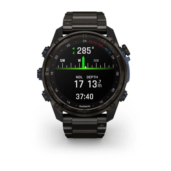 Смарт-часы Garmin Descent Mk3i (51 мм) карбоново-серые DLC титановые с DLC титановым ремешком 010-02752-14 фото