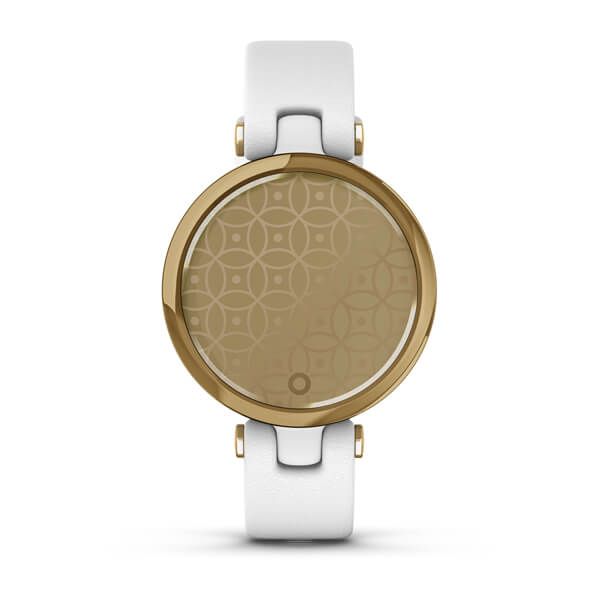 Смарт-часы Garmin Lily Classic со светло-золотистым безелем, белым корпусом и итальянским кожаным ремешком 010-02384-B3 фото