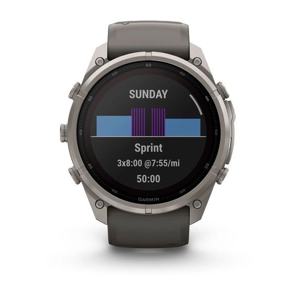 Смарт-годинник Garmin fenix 9 Pro Solar (51 мм) титан гравійно-сірий/сріблясто-сірий 010-04339-06 фото