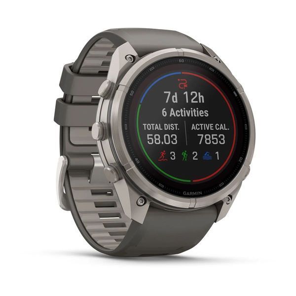 Смарт-годинник Garmin fenix 9 Pro Solar (51 мм) титан гравійно-сірий/сріблясто-сірий 010-04339-06 фото