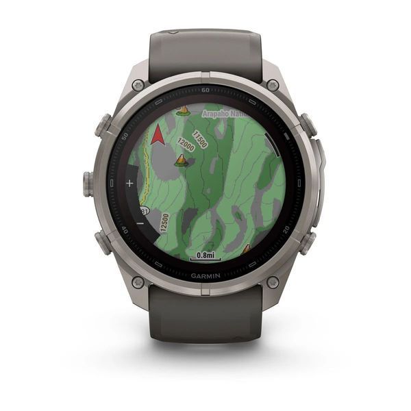 Смарт-годинник Garmin fenix 9 Pro Solar (51 мм) титан гравійно-сірий/сріблясто-сірий 010-04339-06 фото