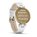 Смарт-часы Garmin Lily Classic со светло-золотистым безелем, белым корпусом и итальянским кожаным ремешком 010-02384-B3 фото 3
