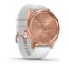 Смарт-годинник Garmin vivomove Style із рожево-золотистим корпусом та білим ремінцем 010-02240-20 фото 3