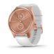 Смарт-часы Garmin vivomove Style с розово-золотистым корпусом и белым ремешком 010-02240-20 фото