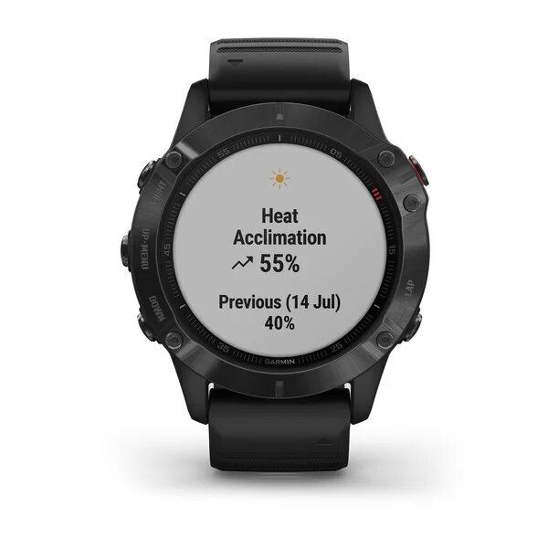Смарт-годинник Garmin fenix 6 Pro чорний з чорним ремінцем 010-02158-02 фото
