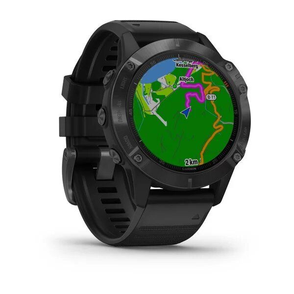 Смарт-часы Garmin fenix 6 Pro черные с черным ремешком 010-02158-02 фото