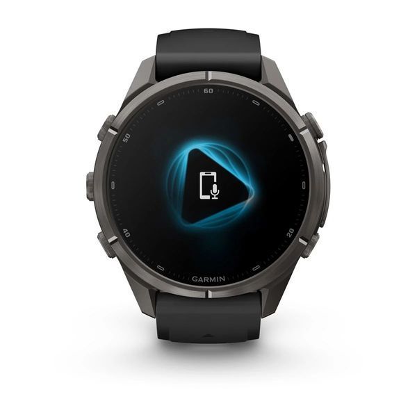 Смарт-годинник Garmin fenix 9 Pro (43 мм) карбоново-сірий DLC титан чорний/гравійно-сірий 010-04335-16 фото