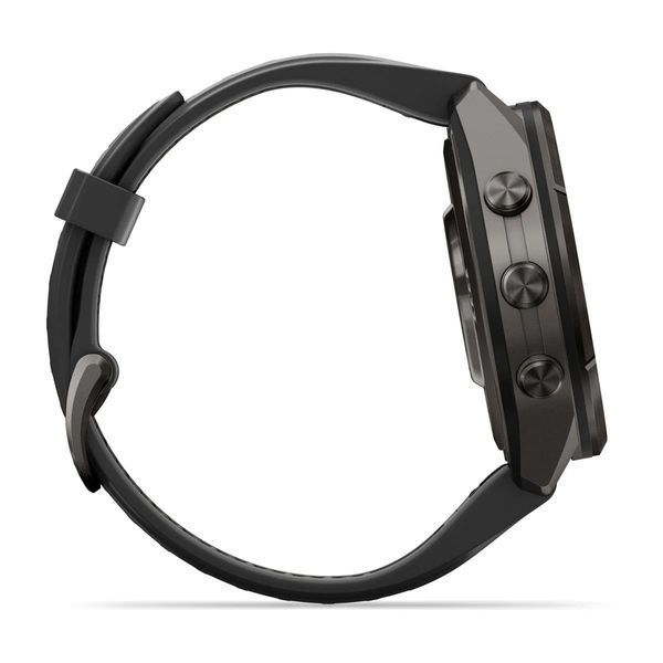 Смарт-годинник Garmin fenix 9 Pro (43 мм) карбоново-сірий DLC титан чорний/гравійно-сірий 010-04335-16 фото