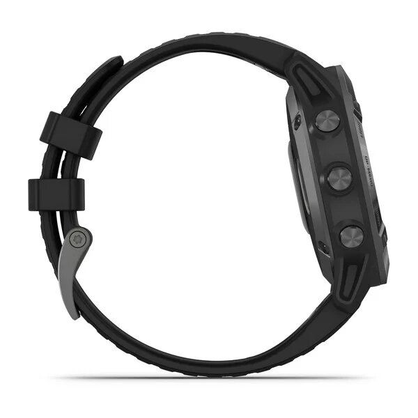 Смарт-часы Garmin fenix 6 Pro Sapphire углеродно-серые DLC с черным ремешком 010-02158-11 фото