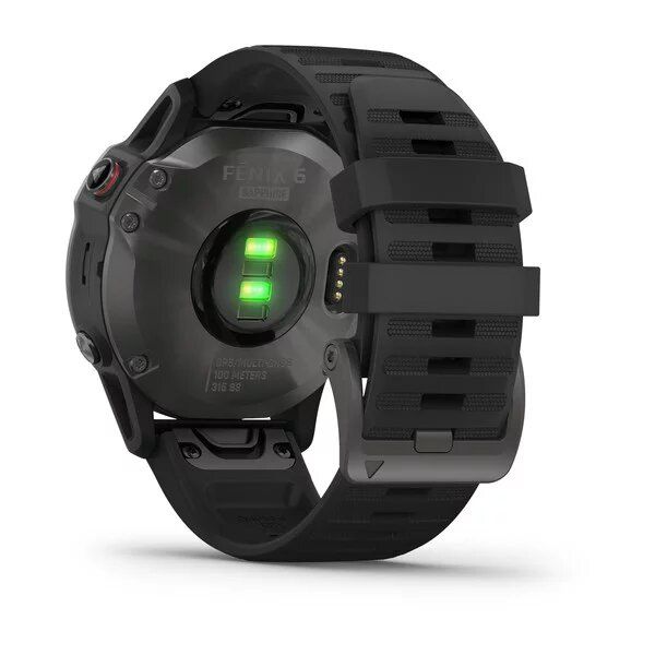 Смарт-годинник Garmin fenix 6 Pro Sapphire вуглецево-сірий DLC з чорним ремінцем 010-02158-11 фото