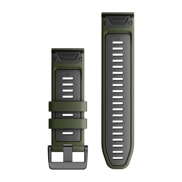 Ремешки для часов Garmin QuickFit 26 силиконовые, моховые/графитовые 010-13281-07 фото