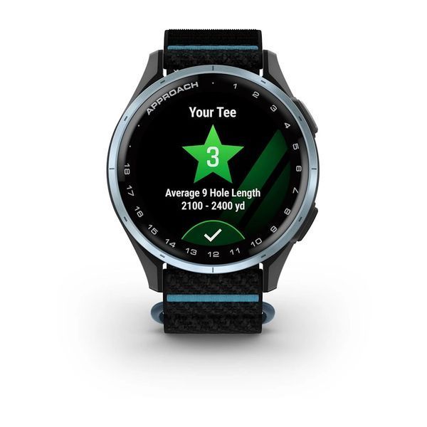 Смарт-часы Garmin Approach J1 с черно-голубым ремешком ComfortFit 010-03898-00 фото