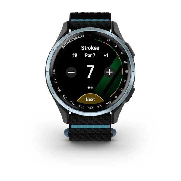 Смарт-часы Garmin Approach J1 с черно-голубым ремешком ComfortFit 010-03898-00 фото