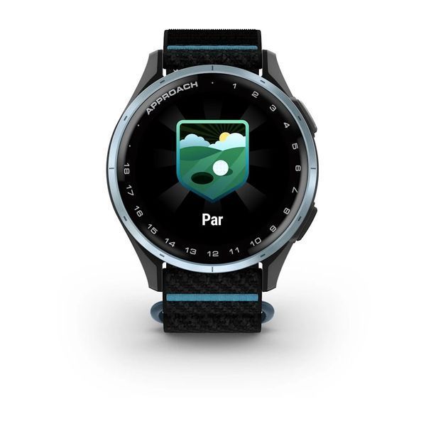 Смарт-часы Garmin Approach J1 с черно-голубым ремешком ComfortFit 010-03898-00 фото