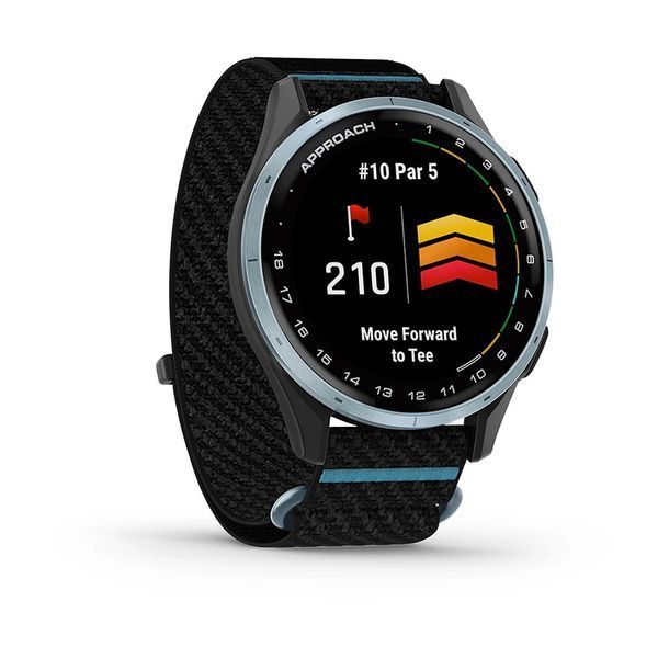 Смарт-часы Garmin Approach J1 с черно-голубым ремешком ComfortFit 010-03898-00 фото