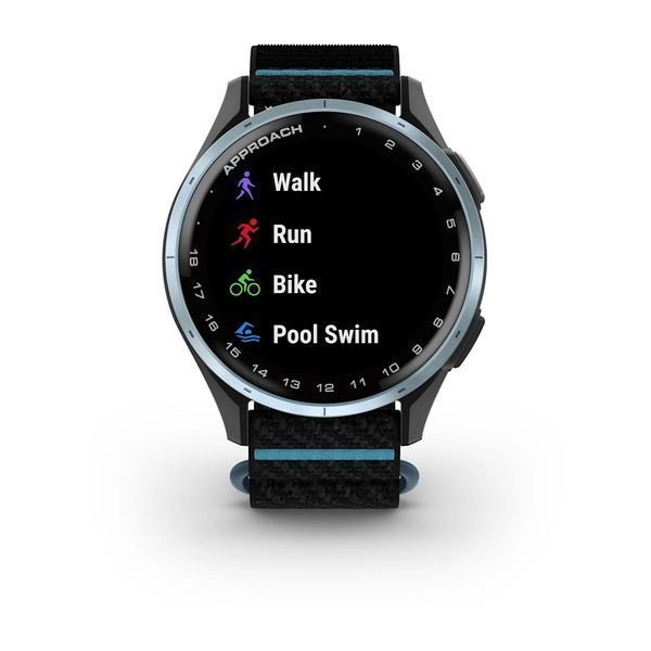 Смарт-часы Garmin Approach J1 с черно-голубым ремешком ComfortFit 010-03898-00 фото