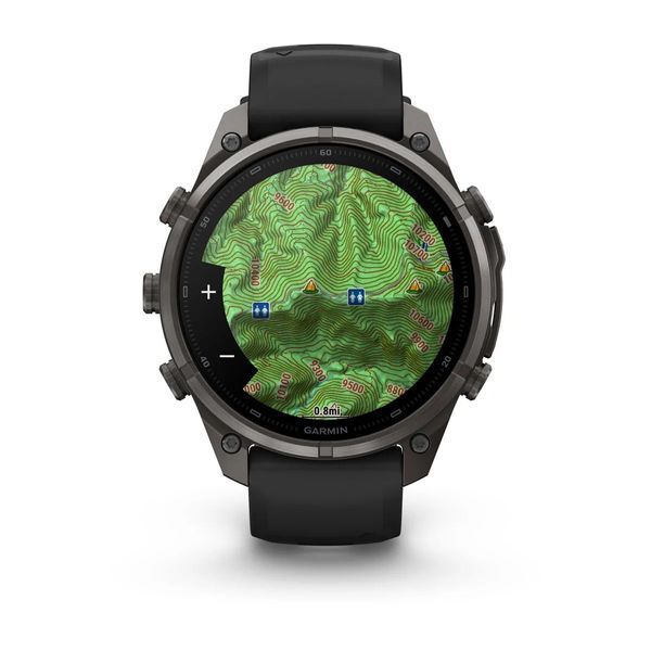 Смарт-годинник Garmin fenix 9 Pro (47 мм) карбоново-сірий DLC титан чорний/гравійно-сірий 010-04336-16 фото