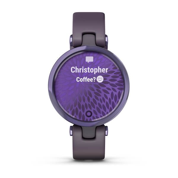 Смарт-часы Garmin Lily Sport с фиолетовым безелем, насыщенно-фиолетовым корпусом и силиконовым ремешком 010-02384-12 фото