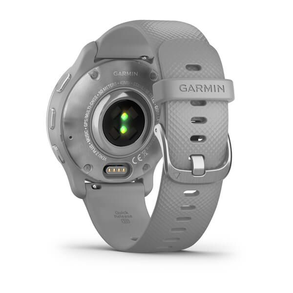 Смарт-часы Garmin Venu 2 Plus серые с серебристым безелем и силиконовым ремешком 010-02496-10 фото