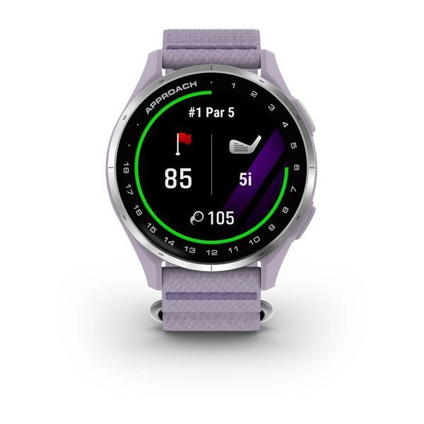 Смарт-годинник Garmin Approach J1 з бузковим ремінцем ComfortFit 010-03898-10 фото