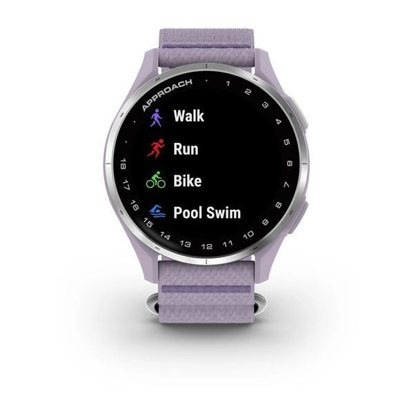 Смарт-годинник Garmin Approach J1 з бузковим ремінцем ComfortFit 010-03898-10 фото