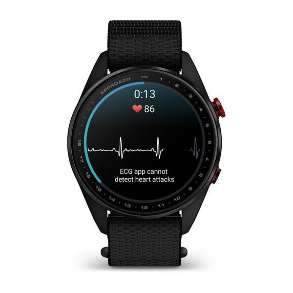 Смарт-годинник Garmin Approach S72 (47 мм) карбоново-сірий DLC титан бронзовий/сірий тканинний ремінець ComfortFit 010-04147-00 фото