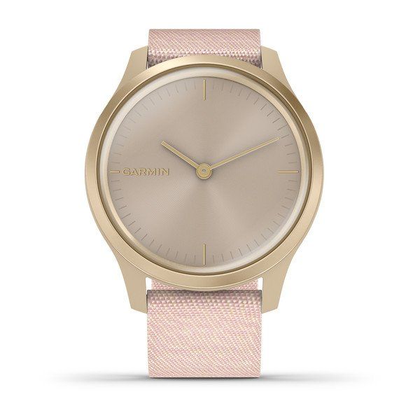 Смарт-часы Garmin vivomove Style со светло-золотистым корпусом и розовым ремешком 010-02240-22 фото