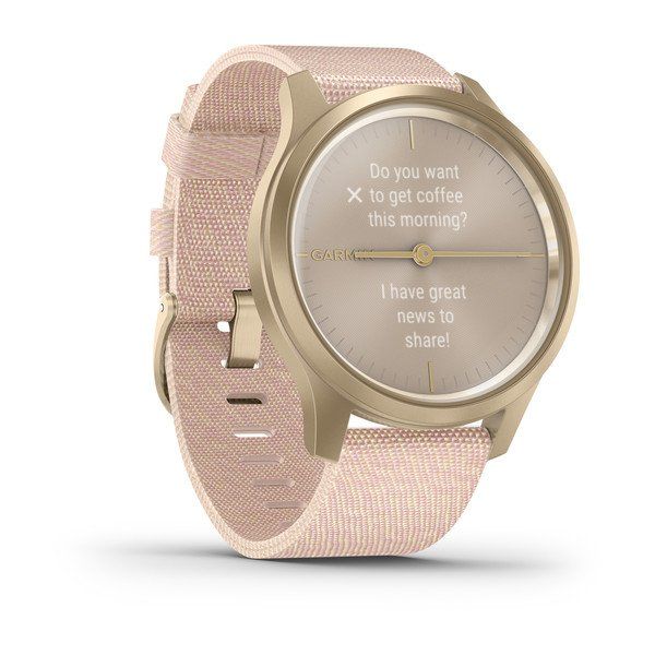Смарт-часы Garmin vivomove Style со светло-золотистым корпусом и розовым ремешком 010-02240-22 фото