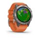 Смарт-часы Garmin fenix 6 Pro Sapphire титановые с темно-оранжевым ремешком 010-02158-14 фото 3