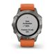 Смарт-часы Garmin fenix 6 Pro Sapphire титановые с темно-оранжевым ремешком 010-02158-14 фото 8