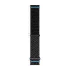 Швидкозмінні ремінці Garmin ComfortFit тканинні (20 мм) чорні/блакитні 010-13900-00 фото
