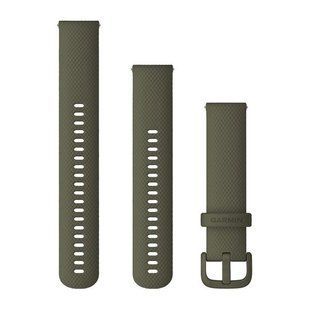 Быстросменные ремешки Garmin силиконовые (20 мм) цвета мха 010-13021-06 фото