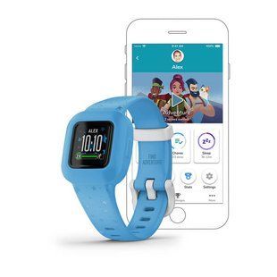 Фитнес-трекер детский Garmin v&iacute;vofit jr.3 Голубые звезды 010-02441-02 фото