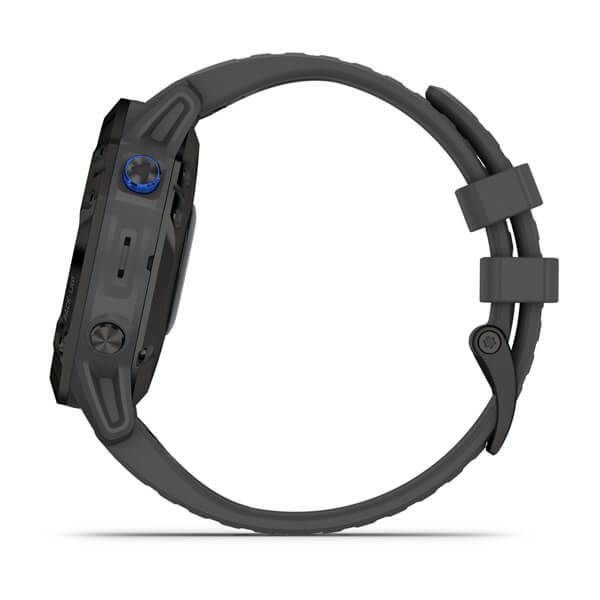 Смарт-часы Garmin fenix 6 Pro Solar Edition черные с серым ремешком 010-02410-11 фото