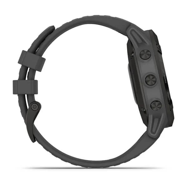 Смарт-годинник Garmin fenix 6 Pro Solar Edition чорний з сірим ремінцем 010-02410-11 фото