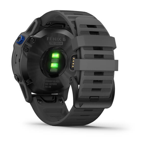 Смарт-часы Garmin fenix 6 Pro Solar Edition черные с серым ремешком 010-02410-11 фото