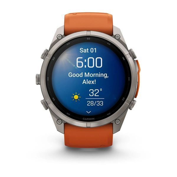 Смарт-годинник Garmin fenix 9 Pro (51 мм) титан осінньо-помаранчевий/яскраво-помаранчевий 010-04337-06 фото