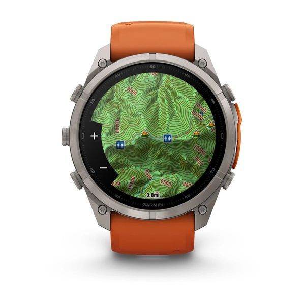 Смарт-годинник Garmin fenix 9 Pro (51 мм) титан осінньо-помаранчевий/яскраво-помаранчевий 010-04337-06 фото