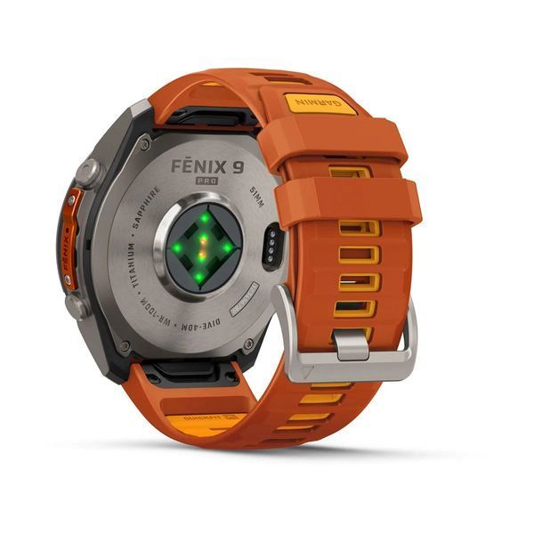 Смарт-годинник Garmin fenix 9 Pro (51 мм) титан осінньо-помаранчевий/яскраво-помаранчевий 010-04337-06 фото