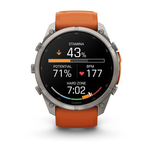 Смарт-годинник Garmin fenix 9 Pro (51 мм) титан осінньо-помаранчевий/яскраво-помаранчевий 010-04337-06 фото