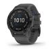 Смарт-часы Garmin fenix 6 Pro Solar Edition черные с серым ремешком 010-02410-11 фото 1