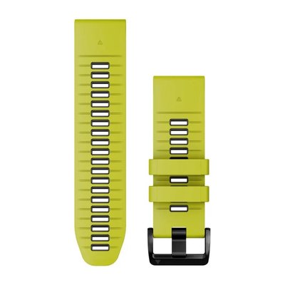 Ремінці для годинника Garmin QuickFit 26 силіконові, кольору електрік лайм/графітові 010-13281-03 фото