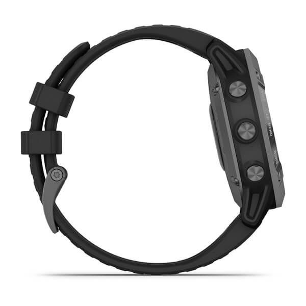 Смарт-годинник Garmin fenix 6 Pro Solar Edition сірий з чорним ремінцем 010-02410-15 фото