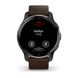 Смарт-часы Garmin Venu 2 Plus графитовые с коричневым кожаным ремешком 010-02496-15 фото 2